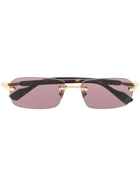 gucci rimless sunglasses pink|Gucci rimless sunglasses men's.